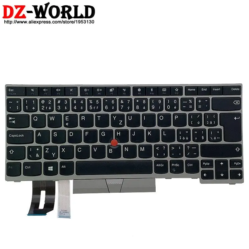 

Новая Оригинальная Чешская клавиатура с фианитами для ноутбука Lenovo Thinkpad E480 E485 T480S L480 T490 E490 T495 L380 L390 Yoga L490 P43s E495