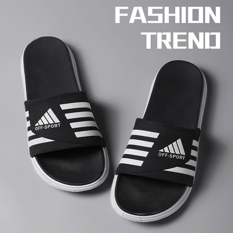 

Men Slippers Shoes High Quality Thick Sole Non-slip Male Sandals Summer Water Shoes Slides Mens Beach Shoes Man Slipper