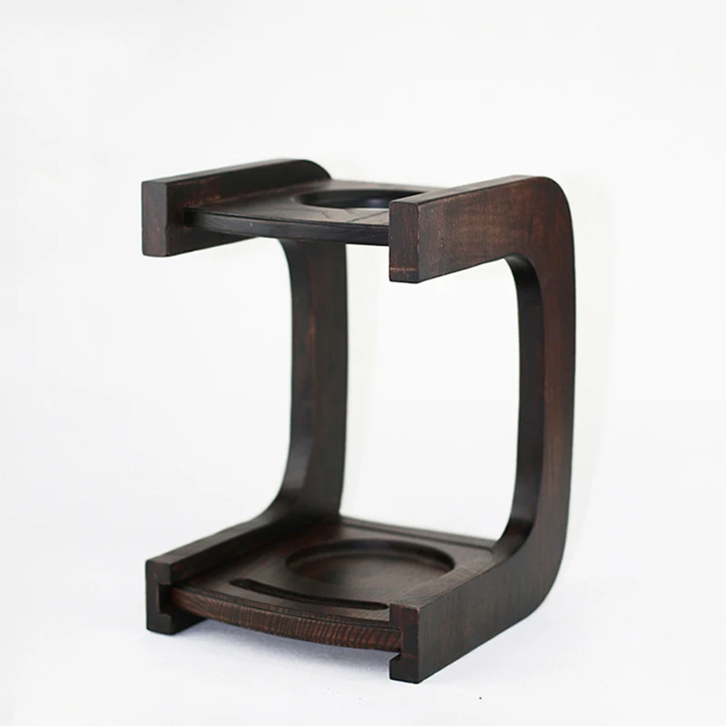 Многоразовый набор фильтров для кофе из массива дерева ручная работа держатель