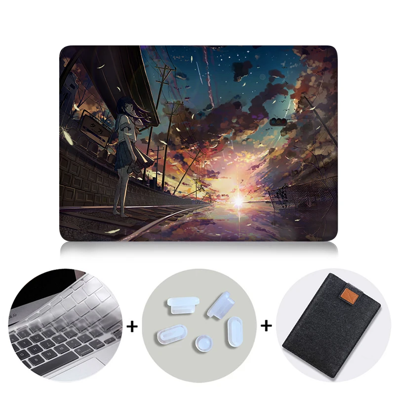 MTT чехол для ноутбука Macbook Air 11 13 дюймов чехол для Apple Mac book Pro retina 12 13,3 15 16 с сенсорной панелью A1706 A1989 A1932 - Цвет: MB08