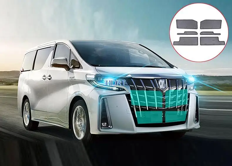 Для Toyota Alphard AH30 2019 2020 2021 автомобильный аксессуар 6 шт. Передняя решетка для защиты