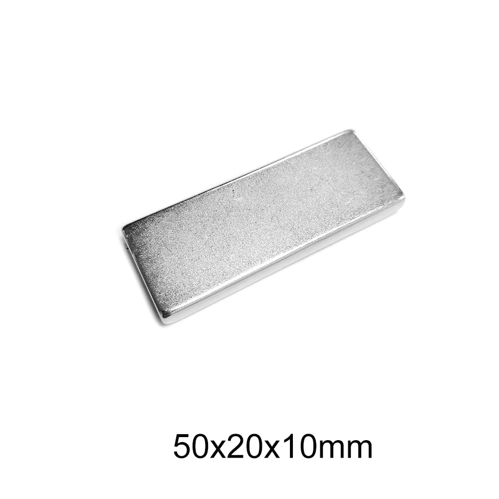 

Редкоземельный неодимовый магнит N35 постоянный магнитный блок, 50x20x10 мм, 1/2/3/5 шт., квадратный, мощные магниты 50*20*10