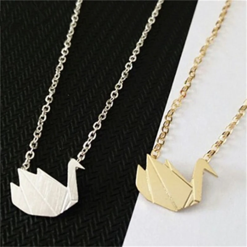 Новинка тысячи бумажных журавлей полый голубь оригами длинное ожерелье с