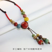 retro fashion ceramic beads necklaces pendants for women ladies gift necklace simple jewelry accessories