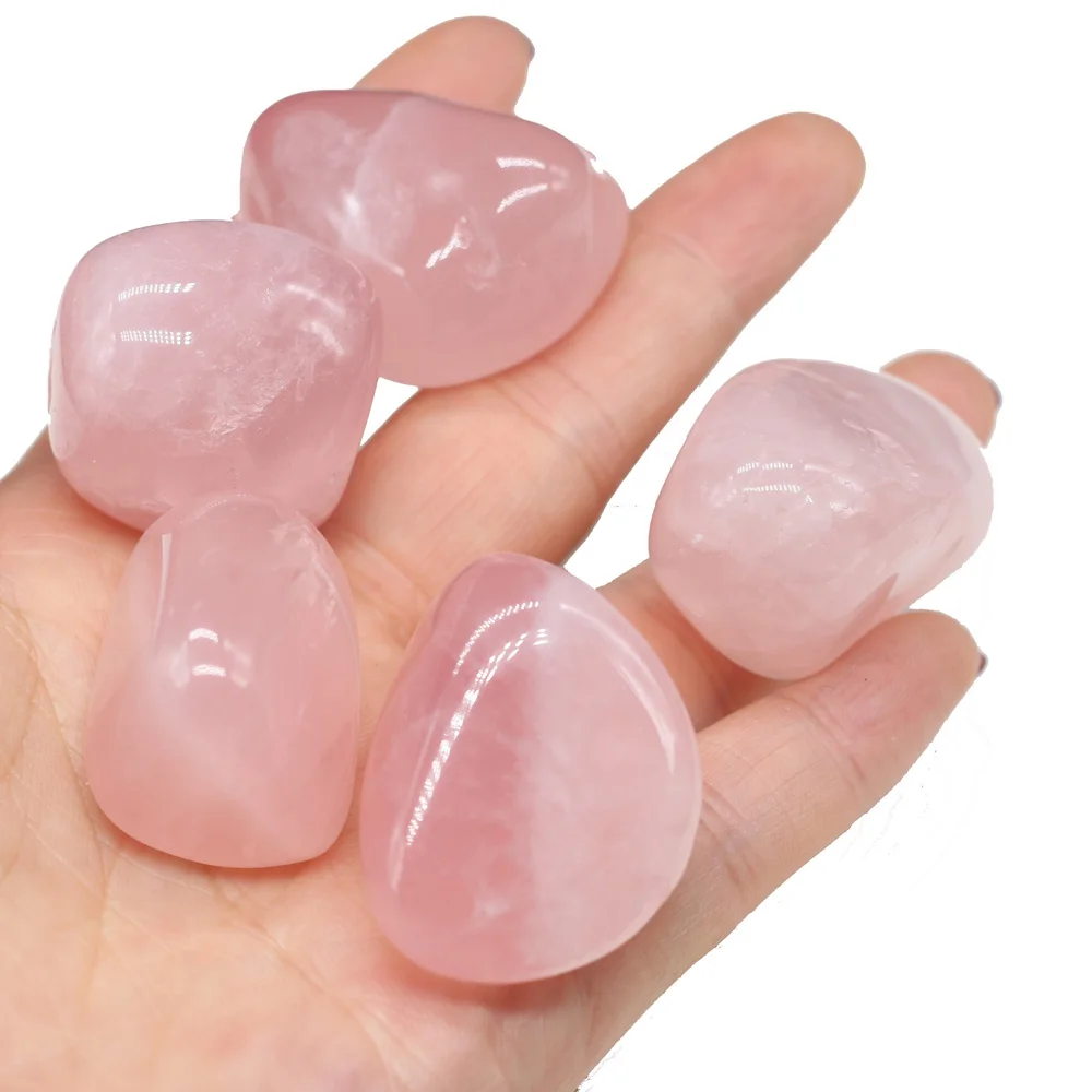 

Natural Stone Irregular Rose Crystal Amethyst Non-porous Decoration Room Car Cute Romantic High-end Gemstone