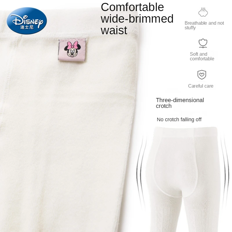 

Disney girls pantyhose spring and autumn children and girls white socks warm in autumn and winter and velvet dance thick