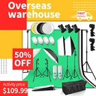 Регулируемая система поддержки фона 2x3 м, 50x70 см, зонты софтбокс, комплект непрерывного освещения для студийной фотосъемки