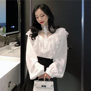 Дешевая оптовая продажа 2019 Новинка весна лето осень Лидер продаж женские модные повседневные Рабочие Рубашки FP75