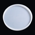 Новые силиконовые круглые формы для подставок, форма для литья из эпоксидной смолы, большая Подставка для ювелирных изделий ручной работы, 8x8 см, 14x14 см, 19x19 см