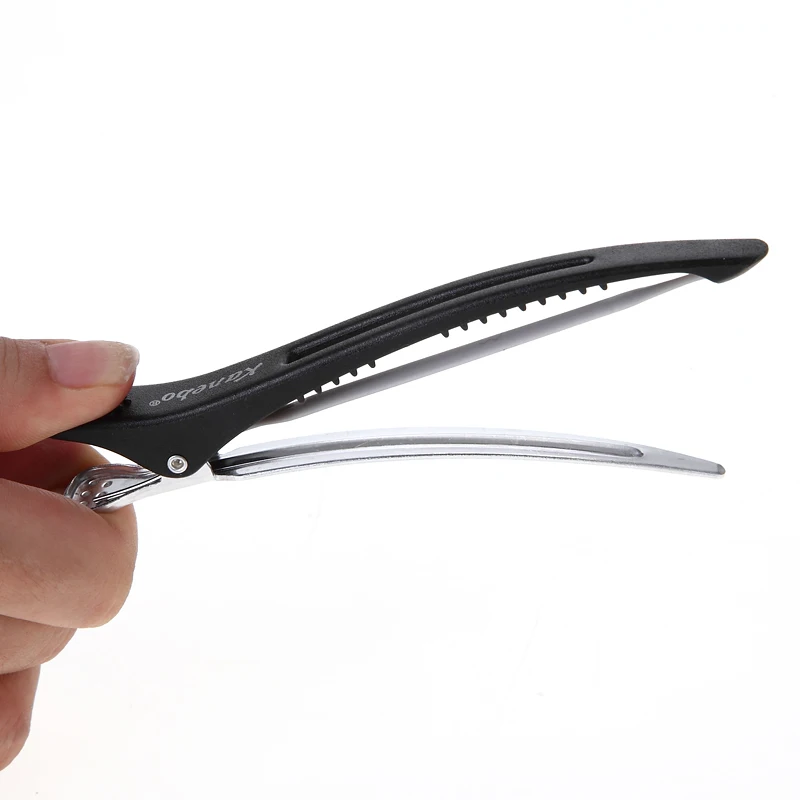 4/6 шт./компл. Черный Холдинг Зажим для укладки волос на плоской подошве утиный