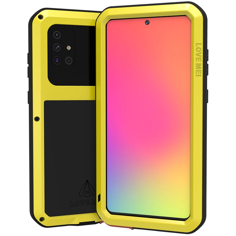 Армированный сверхмощный металлический чехол для Samsung Galaxy A42 5G A51 A71 A41 A50 A50s A70 A70s A20