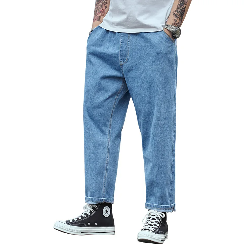 

of men's leisure nine points jeans loose harlan straight canister wide-legged fatty fertilizer increased torre pants