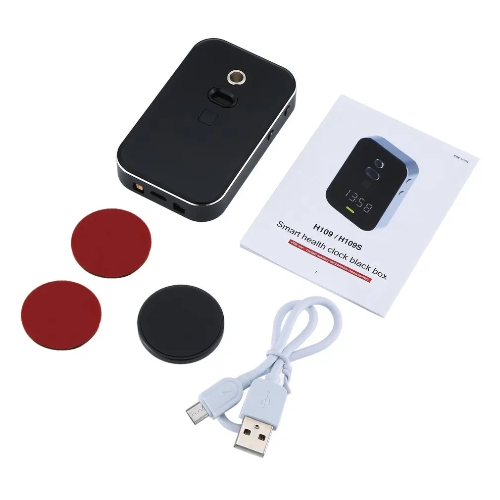 Умные часы для здоровья тестер температуры тела в черной коробке инфракрасный