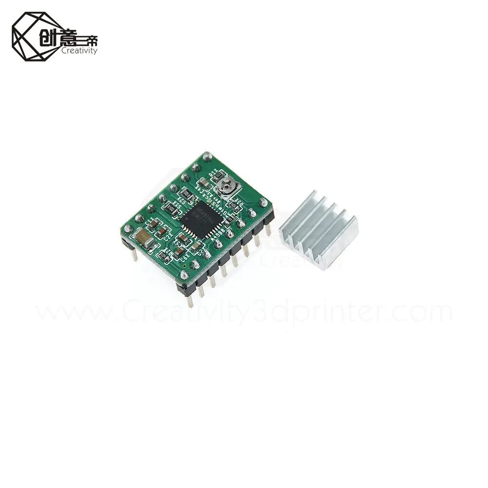 5 шт. запчасти для 3D принтера Reprap A4988 шаговый двигатель драйвер модуля с