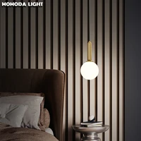 momoda luxury led pendant lights modern single head bedroom bedside lamps hanging brass cash register bar decoration small lamps