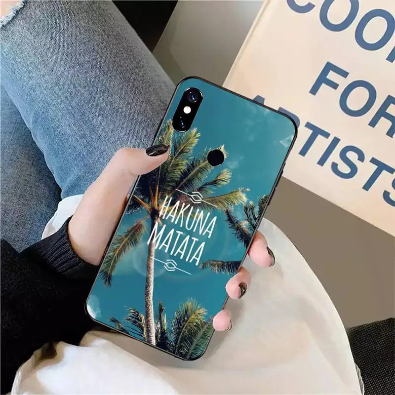 

beach sunset landscape Text Phone Case For Xiaomi Redmi note 7 8 9 t max3 s 10 pro lite coque funda shell cover