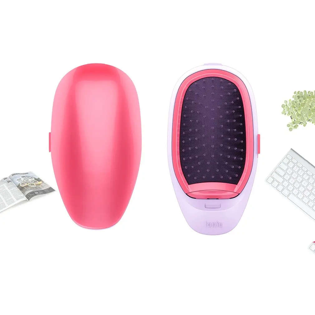 Портативная Ионная Щетка для волос выпрямитель щетка с отрицательными ионами