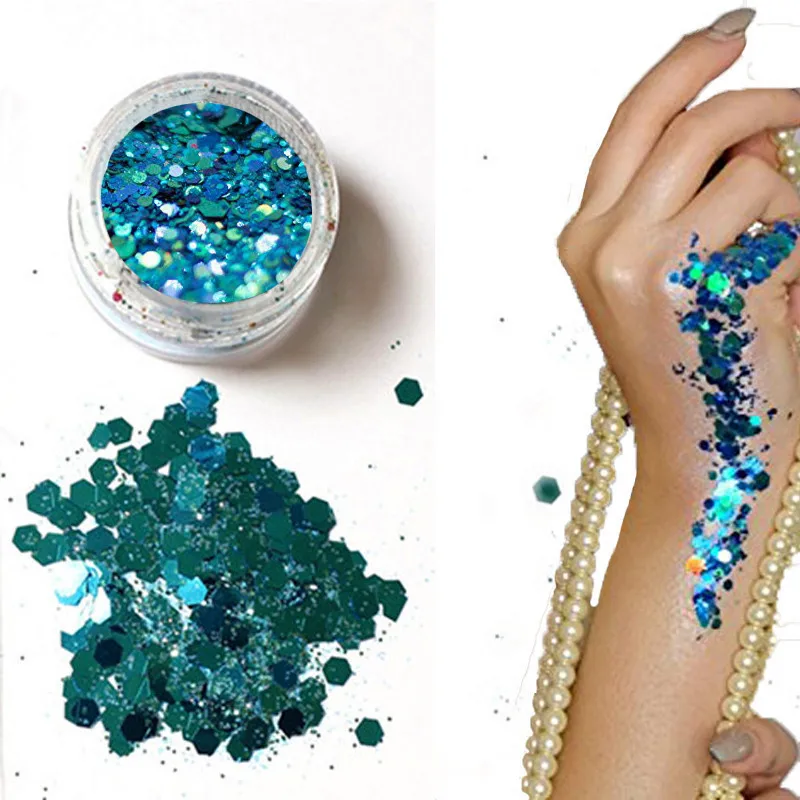 Новинка гибридные блестки блестящие круглые красочные баночки с блеском тени