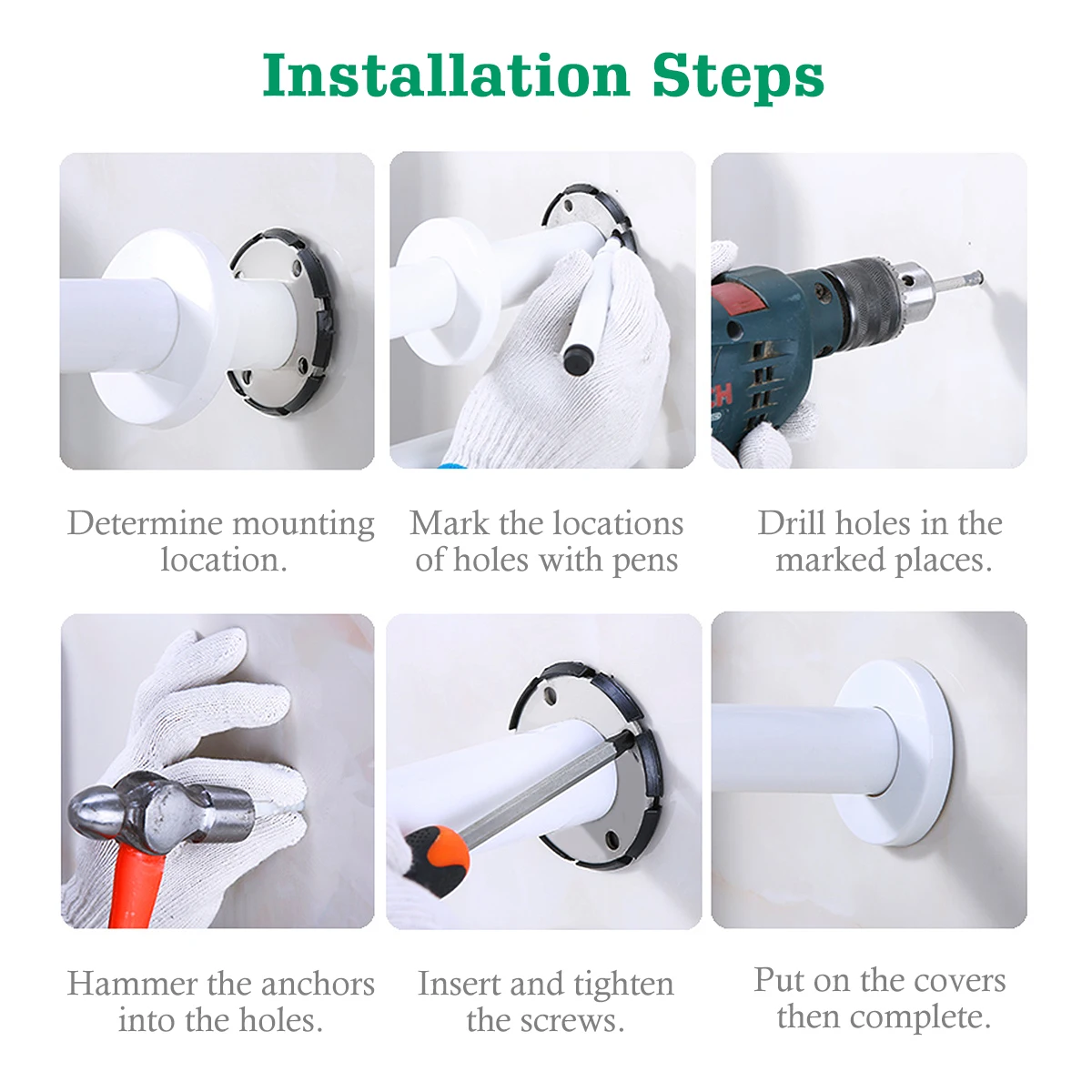 ROSENICE настенный поручень для душа ручка безопасный безопасности рук поддержка