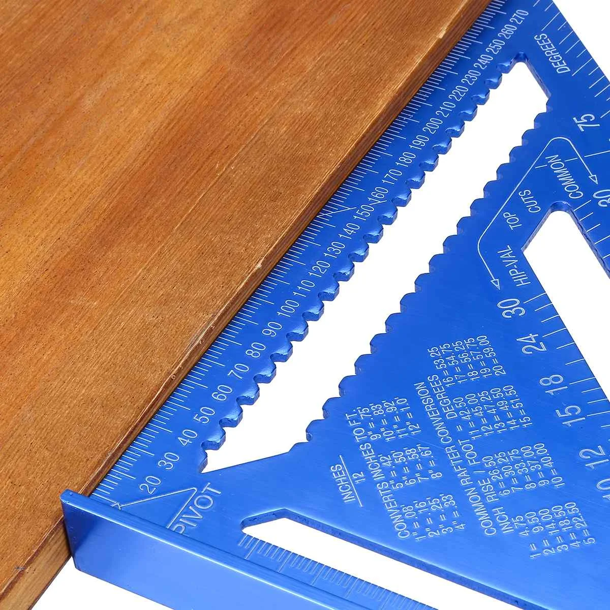 

7inch 12 inch Metric Angle Ruler Aluminum Alloy Triangular Measuring Ruler Woodwork Speed Square Triangle Angle Protractor