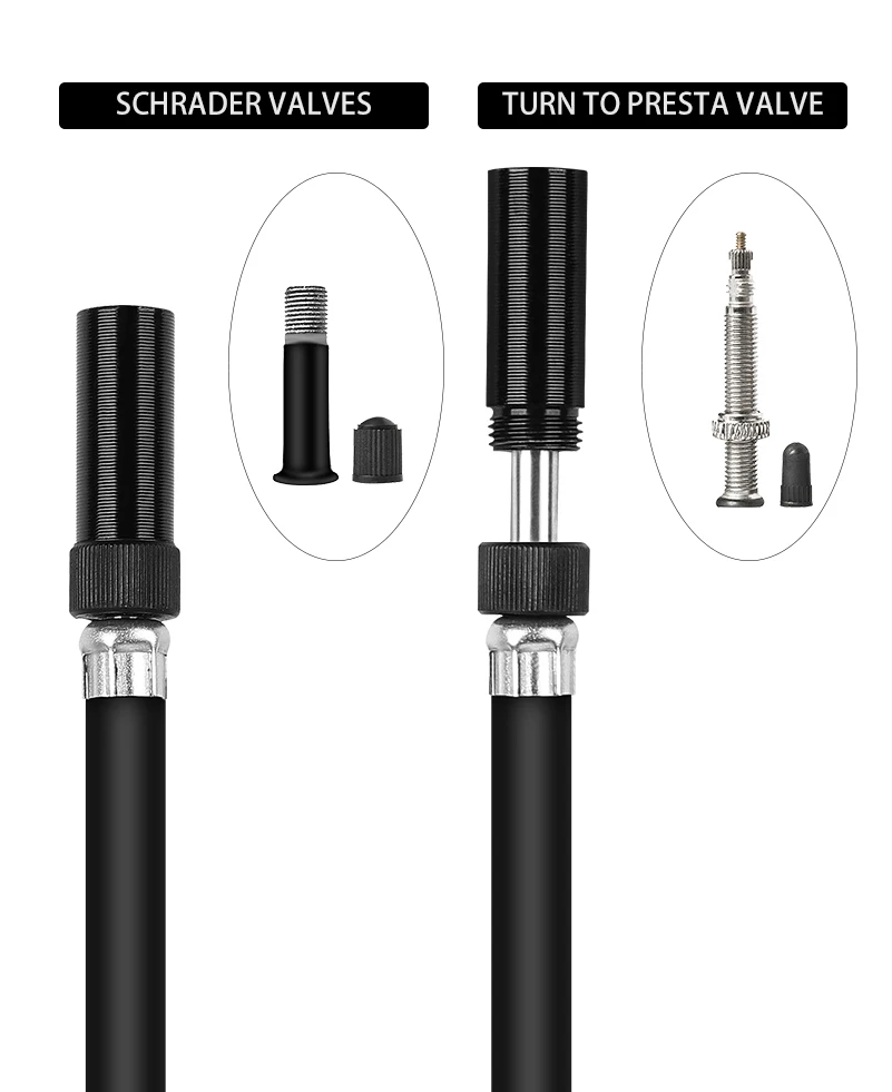 

New WEST BIKING Portable Mini Bicycle Pump 300 PSI High Pressure Tire
