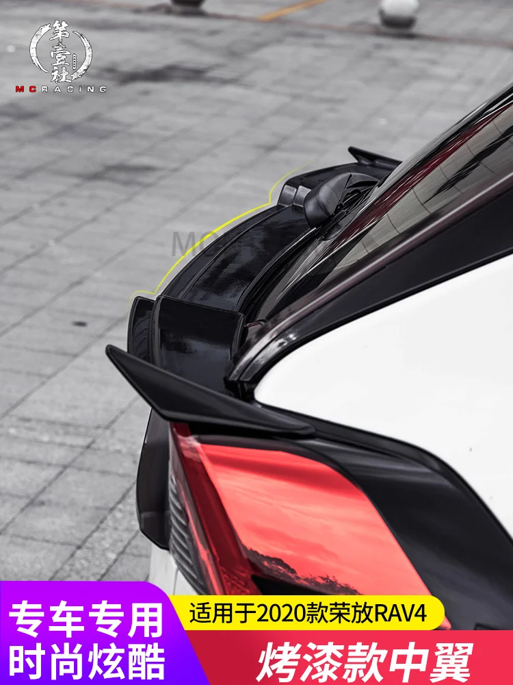 Новинка 2019 спойлер для Toyota RAV4 высококачественный из АБС-пластика заднего крыла