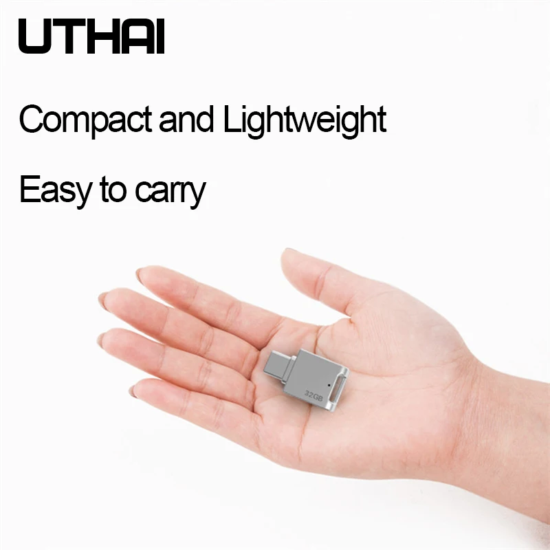 Флэш-накопитель UTHAI C12 Type-C OTG USB3.0 флэш-накопитель для смартфона мини Usb-карта