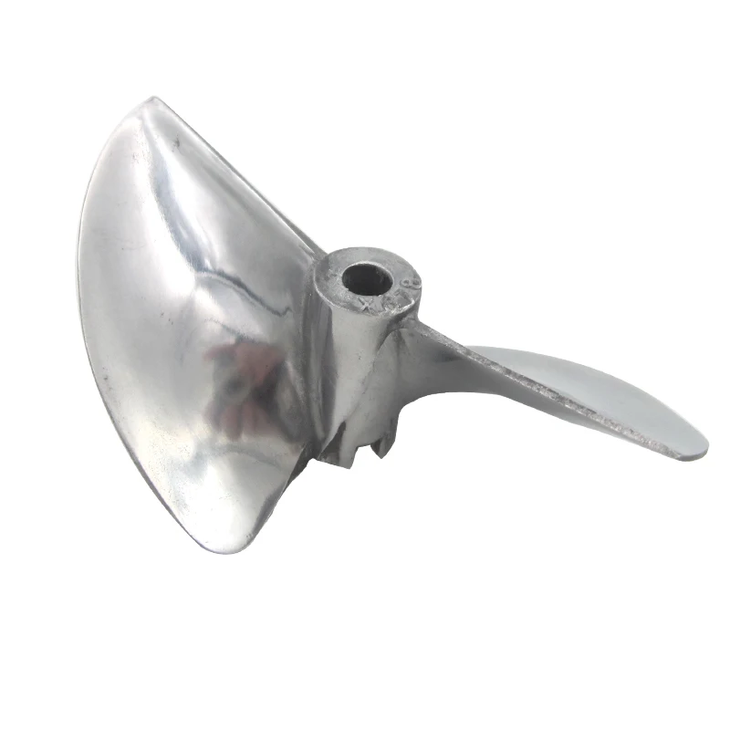 H&eacute;lice de dos cuchillas 678 P1.6, aleaci&oacute;n de aluminio D78mm, h&eacute;lices de 5mm 6,35mm, accesorios de agujero/paleta para barcos de gasolina RC, 1 unidad-4