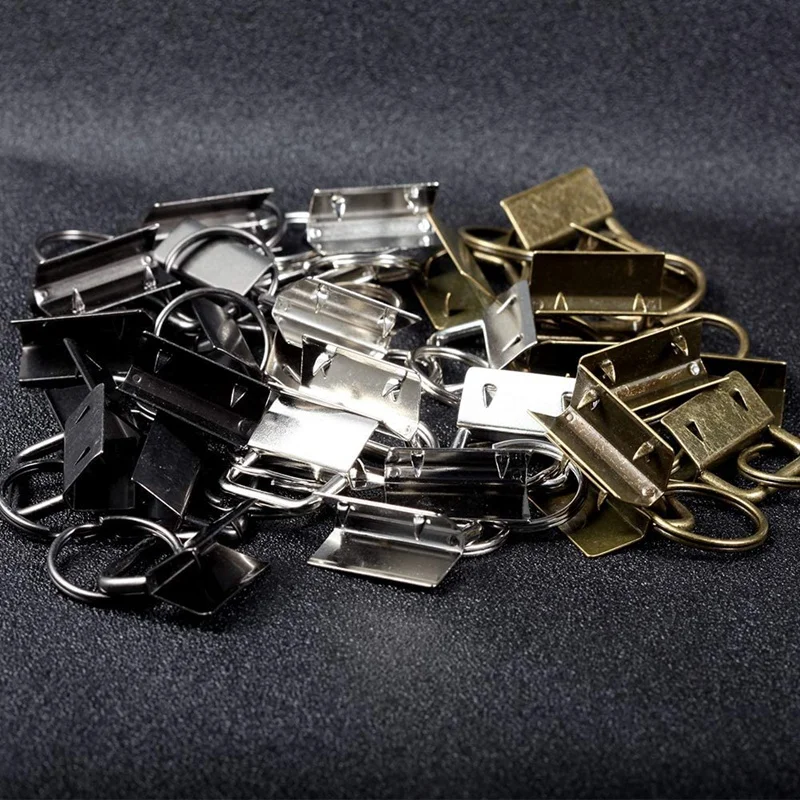 

Glass Running Pliers and 30 Pcs 1 Inch Fob Chain Wristlet Hardware with Key Ring Fob with Pliers