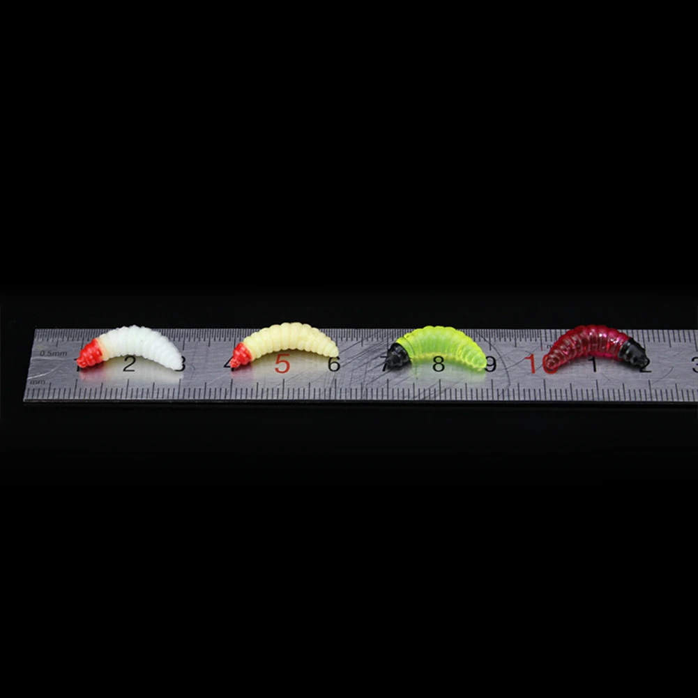 

50pcs/ outdoor Winter fishing Bionic soft bait aphid Artificial Manufacturing Soft bait sink Fishing accessories lure