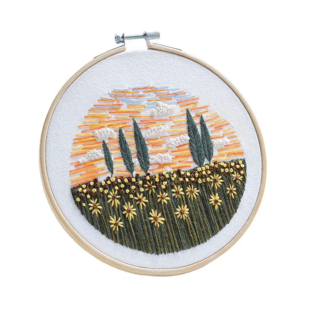 4 комплекта аксессуары для вышивания инструменты прочные без основы ткань иглы