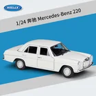 Модель автомобиля Welly 1:24 Mercedes Benz 220 sedan, игрушечные машинки из сплава