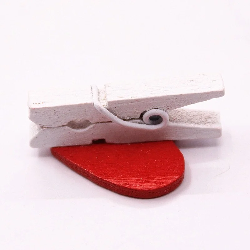 

20pcs/lot Mini Wooden Clips for Kids Students Notebook Diary Decorations Clip for Girls Photo Postcard Stationery Storage Clips