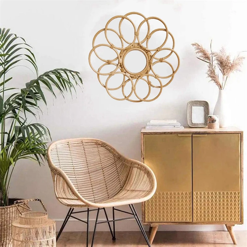 Рама из ротанга зеркальная декоративная рама настенные рамки винтажная для