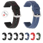 Ремешок силиконовый для наручных часов, быстросъемный мягкий резиновый сменный спортивный браслет для смарт-часов, 18 мм 20 мм 22 мм 24 мм