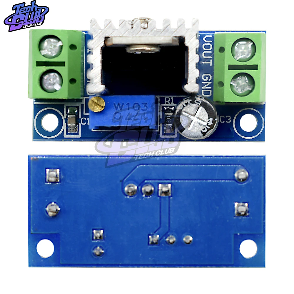 LM317 DC преобразователь понижающий модуль печатной платы линейный регулятор