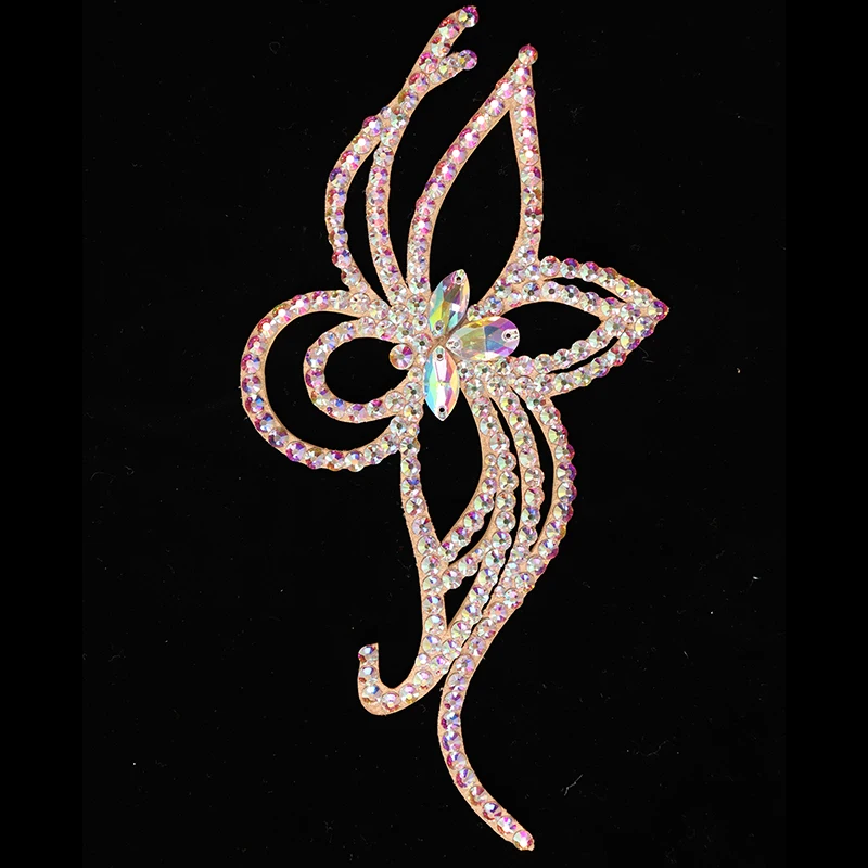 Latin Ballroom Dance Accessories Lady Cowhide Middle East Diamond Headdress Women Flamengo Competition Performance Wear DNV12391 |