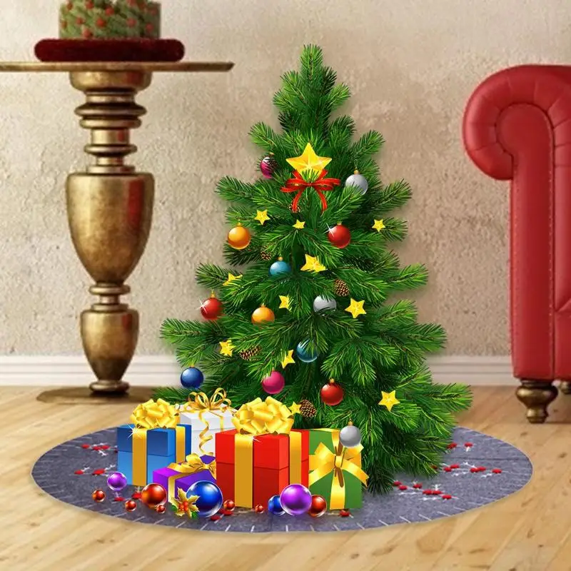 Рождественская елка юбка ковер Noel Natal рождественские украшения для дома Рождественская юбка для елки фартуки Новогоднее украшение