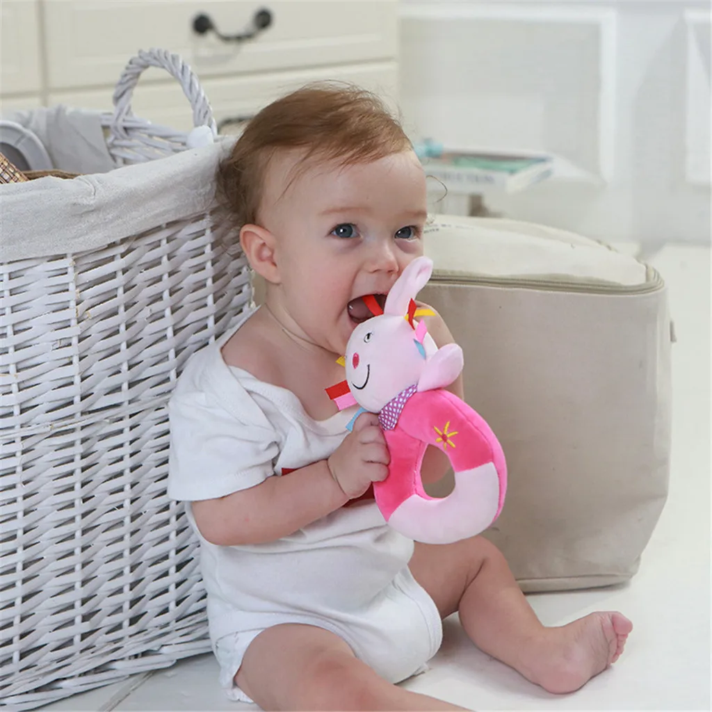 Мягкие подвесные колокольчики в виде животных для малышей погремушка детей