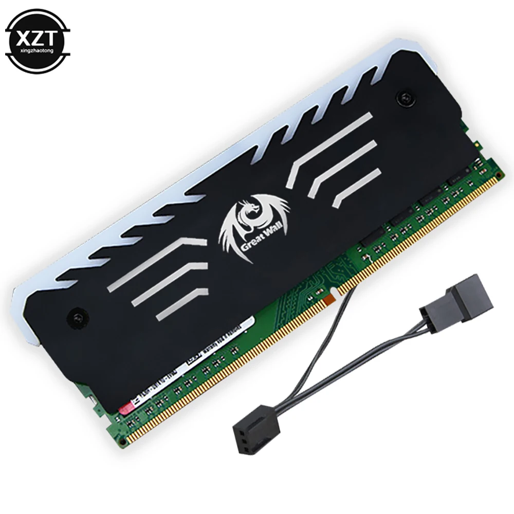3pin RAM охлаждающий жилет 256 RGB цвет Кулер Радиатор ЦП кулер Алюминиевый радиатор