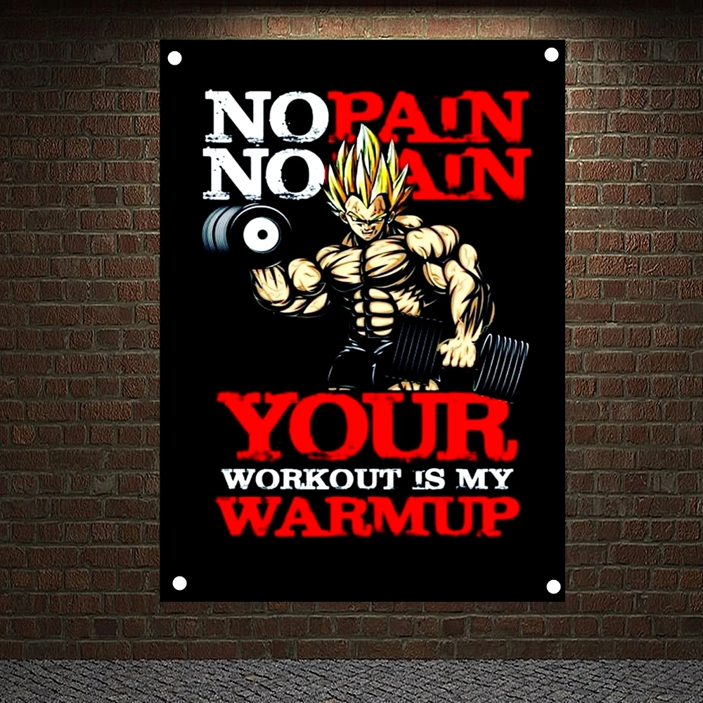 Ваша тренировка-Мой Теплый Мотивирующий постер для тренировок баннер упражнений