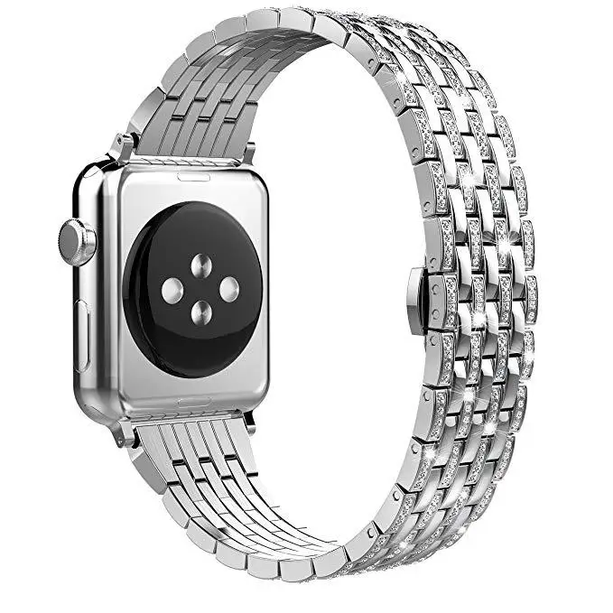 Женский модный браслет с бриллиантами для Apple watch 38 мм 40 42 iWatch series 5 4 3 44 ремешок