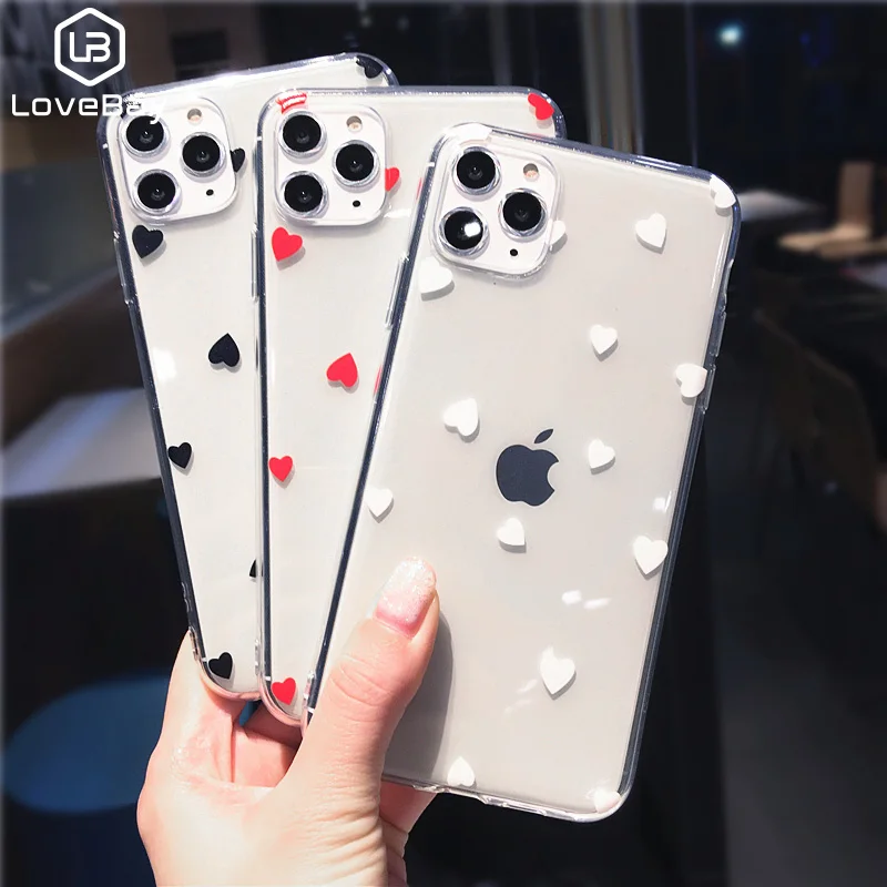 Прозрачный чехол Lovebay для iPhone 11 Pro Max X XS XR Xs мягкий ТПУ 6 6s 7 8 Plus|Бамперы| |