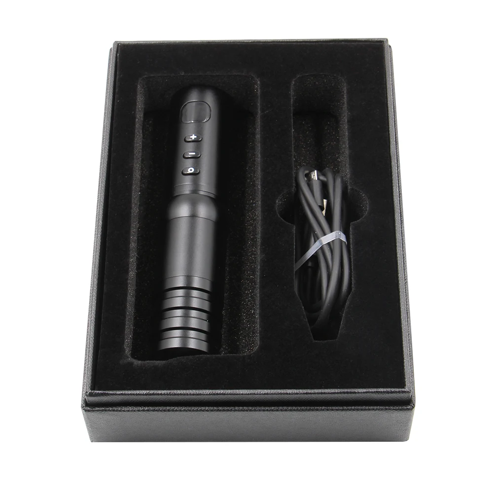 

Wireless Tattoo Machine Power Supply Lithium Battery 1800 MAH Aluminum Alloy Fast Charge Advanced Mute Low-Vibration Tattoo Pen