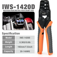 iws 1420d weather packmetri pack crimping tool 20 14awg b type crimper plier for automotive aftermarket service tool