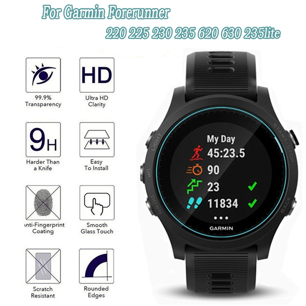 

Закаленное стекло 9H 2.5D премиум-класса для смарт-часов Garmin Forerunner 235