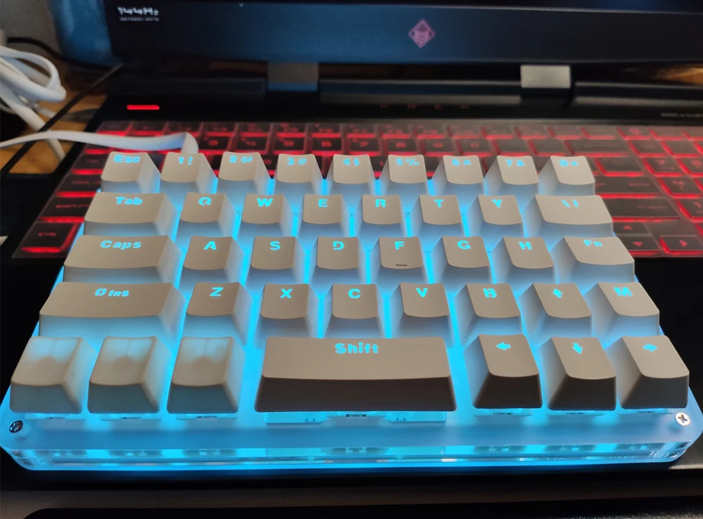 40 клавиш USB настраиваемая макро-программируемая RGB-клавиатура для офиса