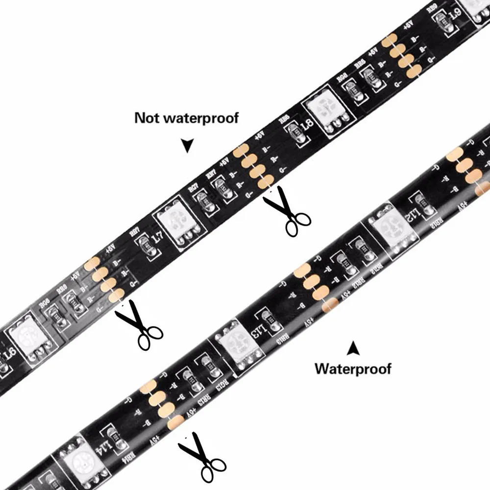 Рождественская Светодиодная лента USB светильник водонепроницаемый светодиодный