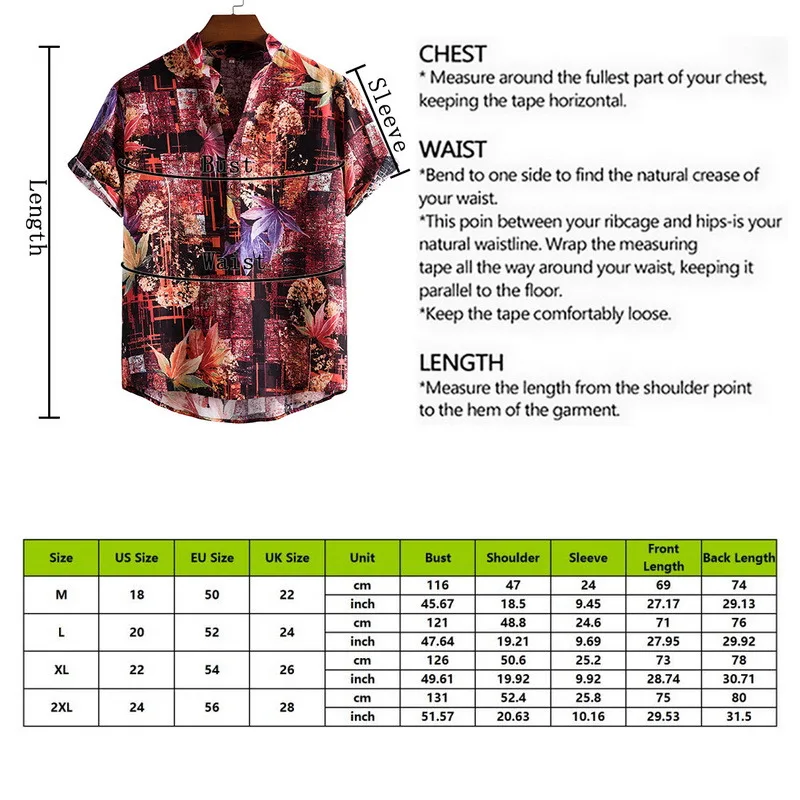 

MoneRffi Mens Vintage Ethnic Style Printing Loose Short Sleeve Stand Collar Casual Shirt daily wearing high quality office 2021