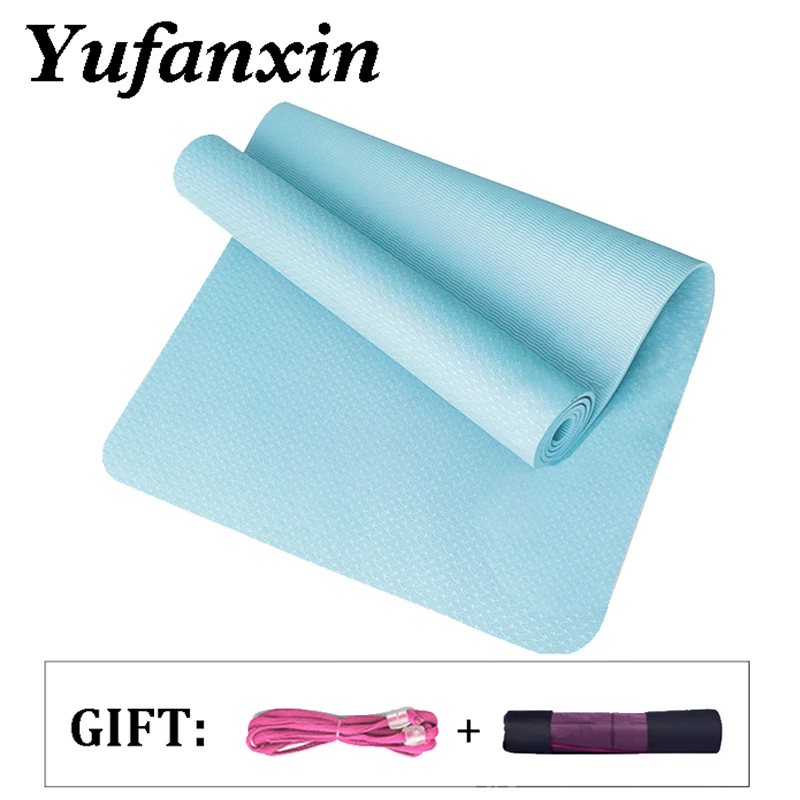 

0.6mm high density yoga mat TPE waterproof and antiskid Pilates tear resistant mat gym home sports mat Carpet mat with bag